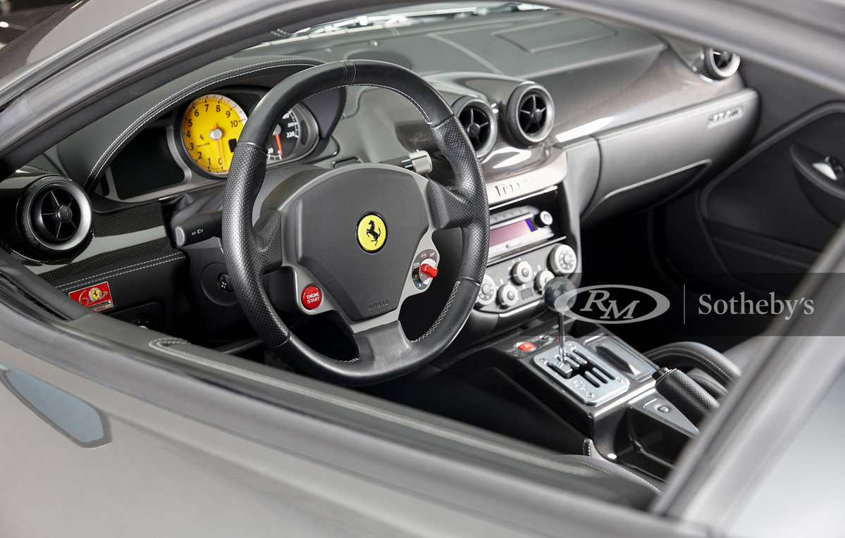 Steering Wheel of Grigio Silverstone 2007 Ferrari 599 GTB Fiorano available at RM Sotheby's Amelia Island Live Auction 2021